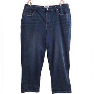 Lane Bryant Mid Rise BOYFRIEND Capri Pants Jean Sz 16